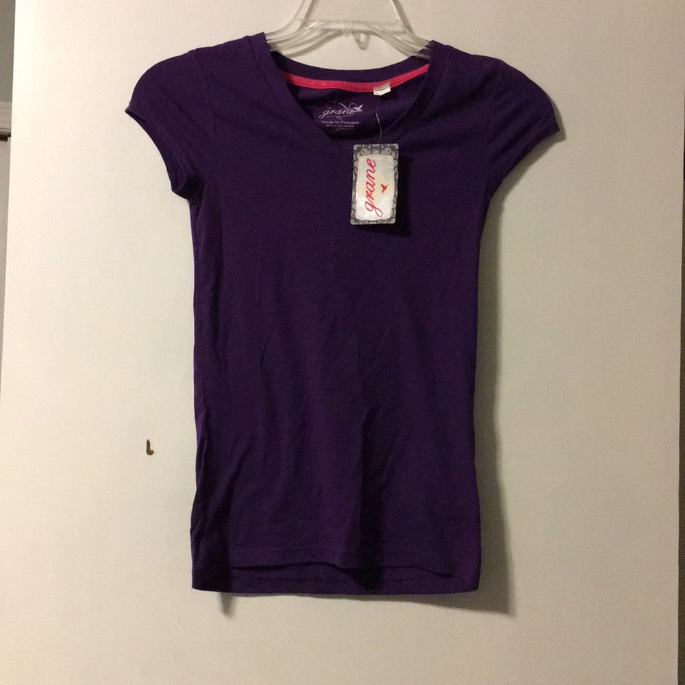 Grane Purple V Neck